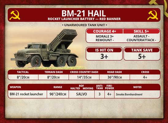 World War III: Team Yankee - BM-21 Hail Battery (WWIII x3 Tanks) (TSBX08)