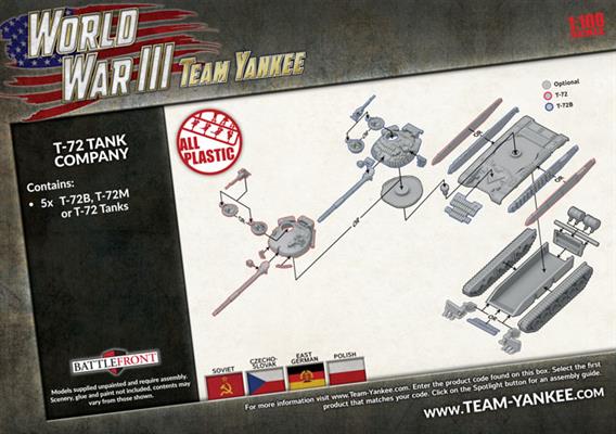 World War III: Team Yankee - T-72B Tank Company (Plastic) (TSBX29)