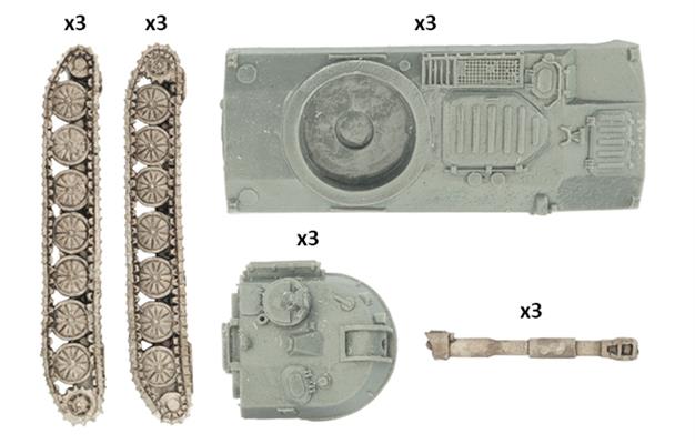 World War III: Team Yankee - 2S1 Carnation Battery (WWIII x3 Tanks) (TSBX07)