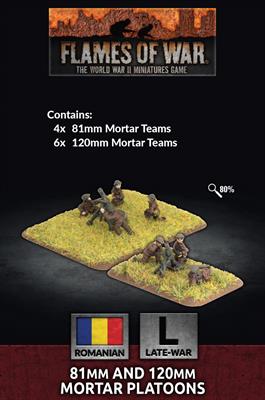 Flames of War: 81mm and 120mm Mortar Platoons (x10) (RO705)