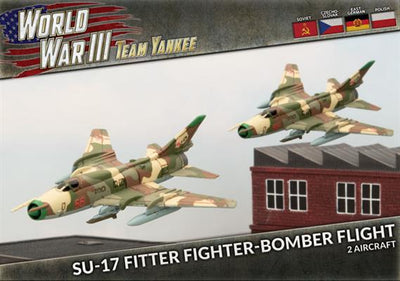 World War III: Team Yankee - Su-17 Fitter Fighter-bomber Flight ( Plastic) (TSBX28)