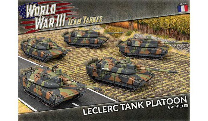 World War III: Team Yankee - Leclerc Tank Platoon (x5 Plastic) (TFBX10)