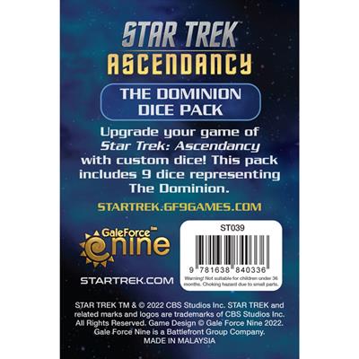 Star Trek Ascendancy Expansion: Dice (x10) - Dominion (ST039)