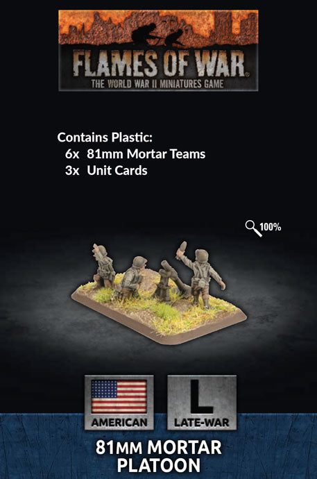 Flames of War: 81mm Mortar Platoon (Plastic) (x3) (US804)