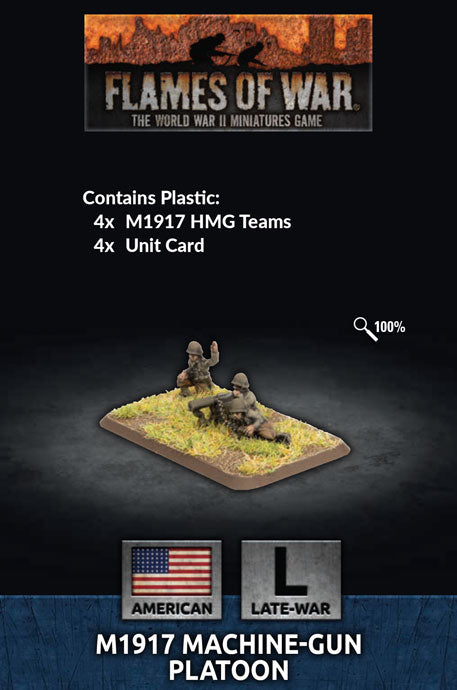 Flames of War: M1917 Machine-gun Platoon (Plastic) (x4) (US805)