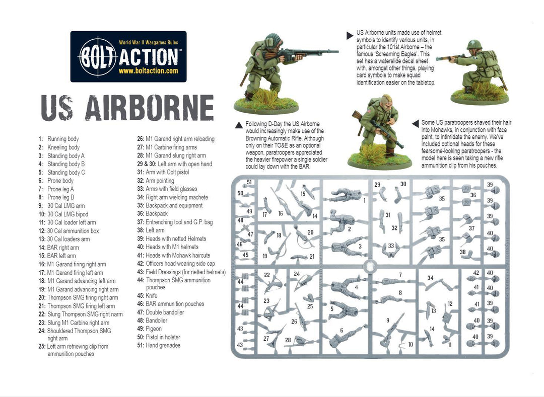 Bolt Action: US Airborne plastic boxed set