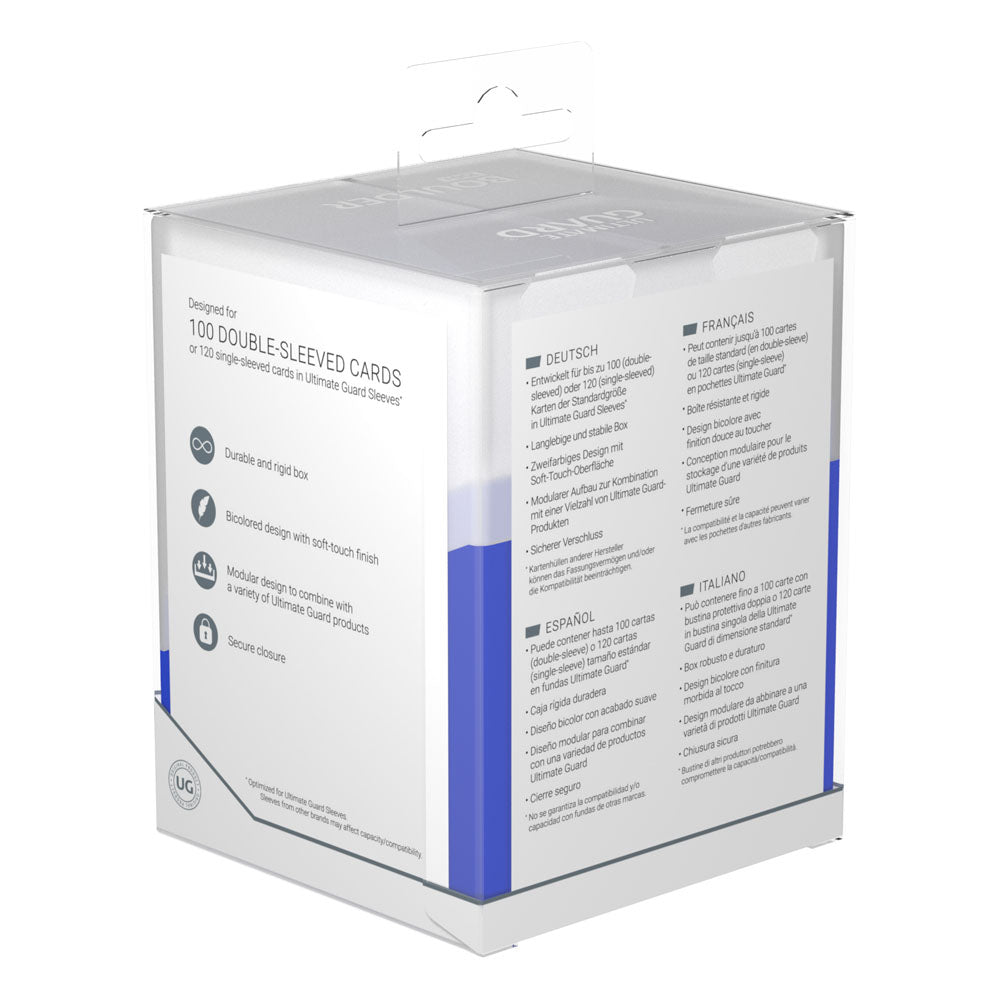 Ultimate Guard Boulder Deck Case 100+ SYNERGY Blue/White