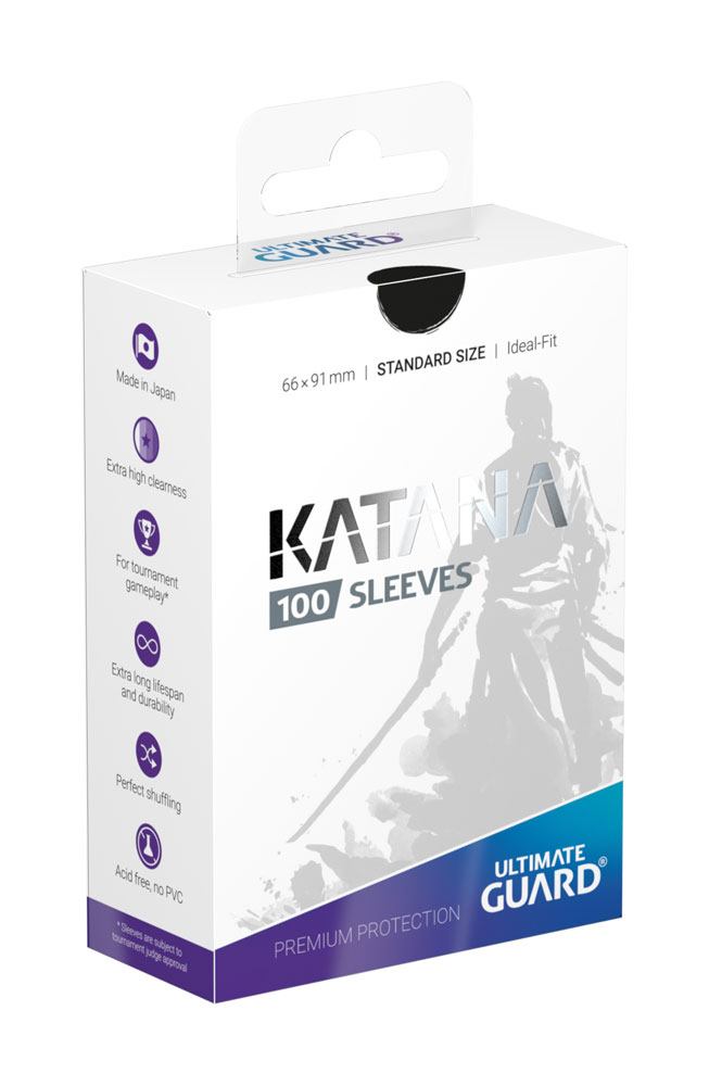 Ultimate Guard Katana Sleeves - Standard Size Black (100)