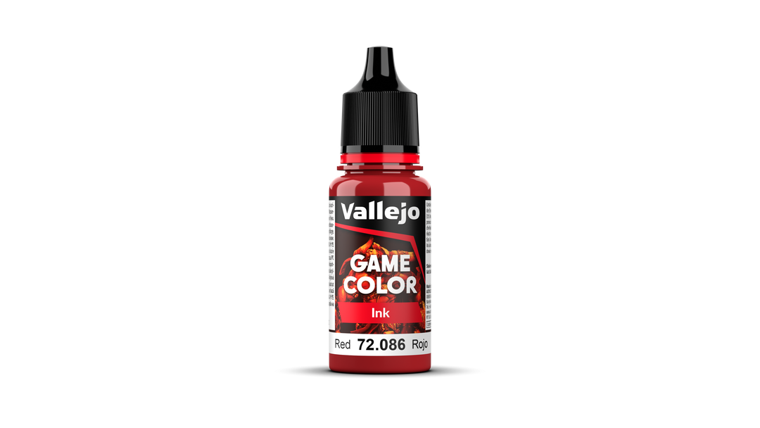 Vallejo Game Color Ink: Red (72.086) (112)