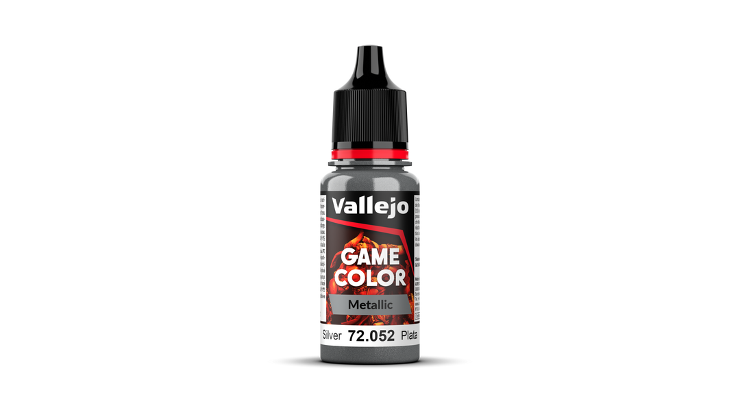 Vallejo Game Color Metallic: Silver (72.052) (121)