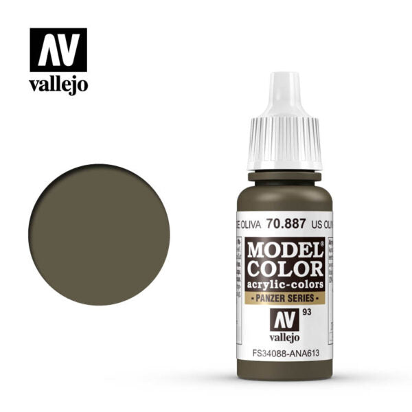 Vallejo Model Color: US Olive Drab (70.887) (122)