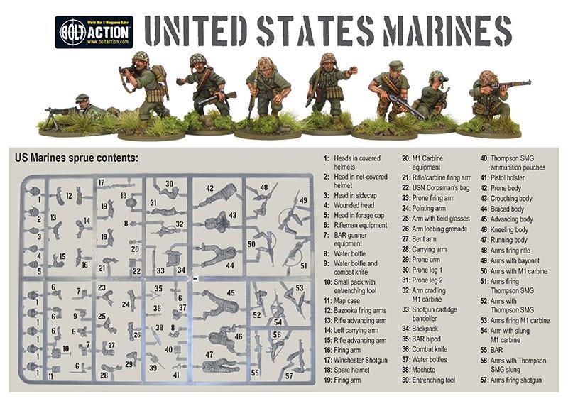 Bolt Action: US Marines plastic box set