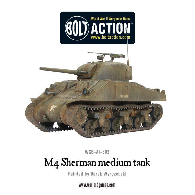 Bolt Action: M4 Sherman medium tank (plastic)