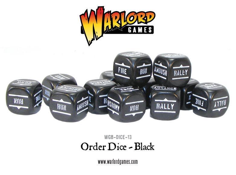 Bolt Action: Order Dice pack - Black