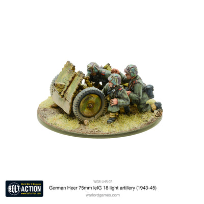 Bolt Action: German Heer 75mm leIG 18 light artillery (1943-45)