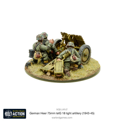 Bolt Action: German Heer 75mm leIG 18 light artillery (1943-45)