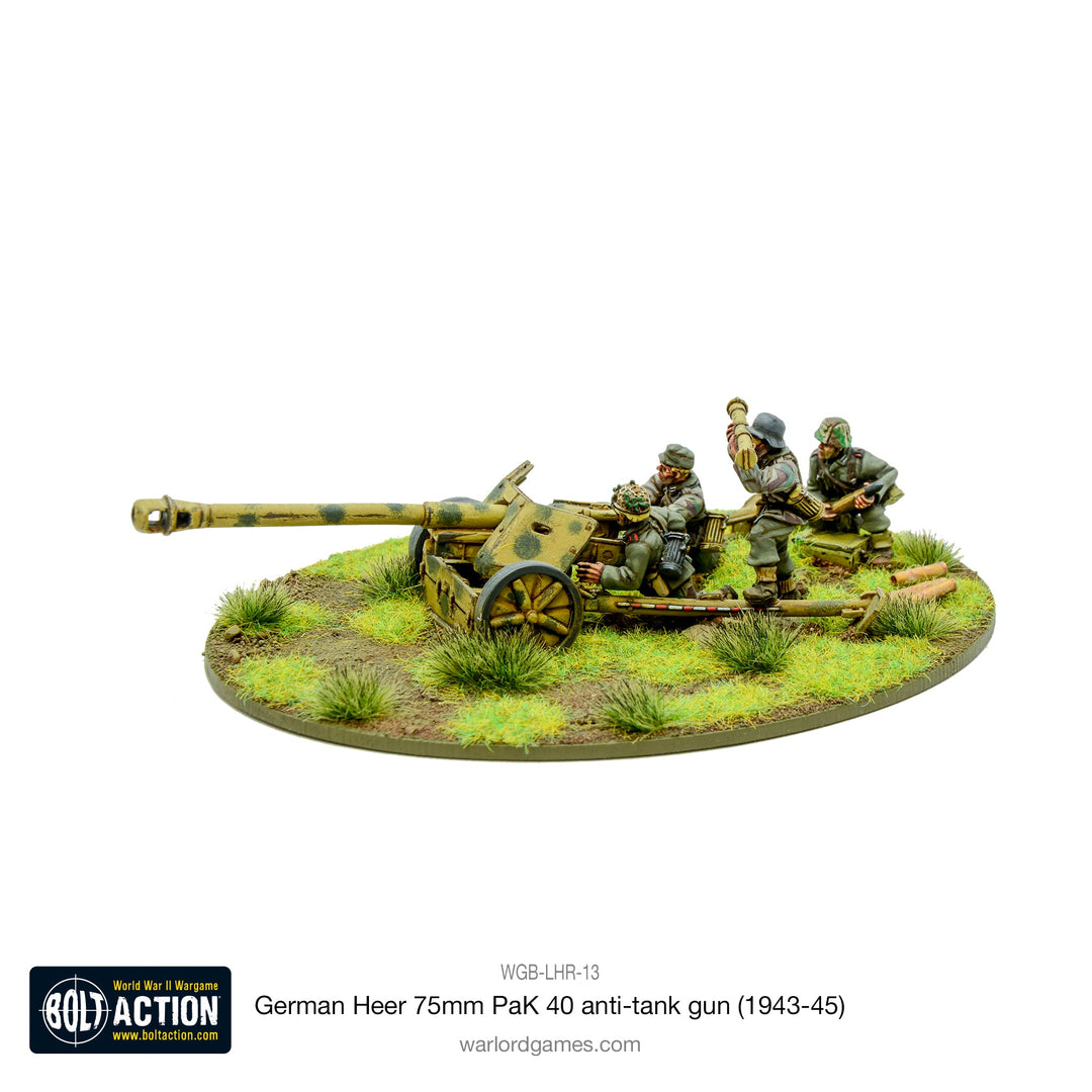 Bolt Action: German Heer 75mm PaK 40  anti-tank gun (1943-45)