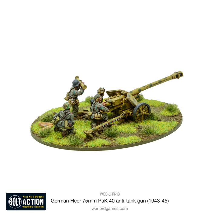 Bolt Action: German Heer 75mm PaK 40  anti-tank gun (1943-45)