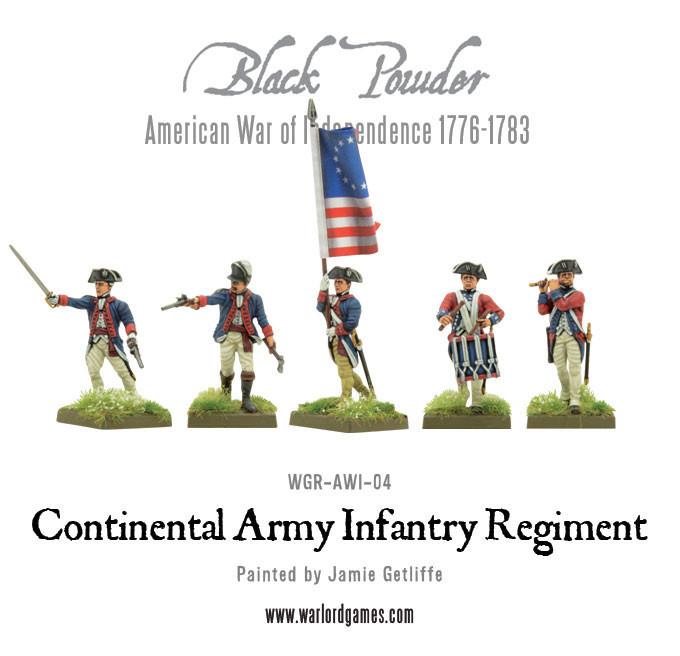 Black Powder: Continental Infantry Regiment (Plastic Box)