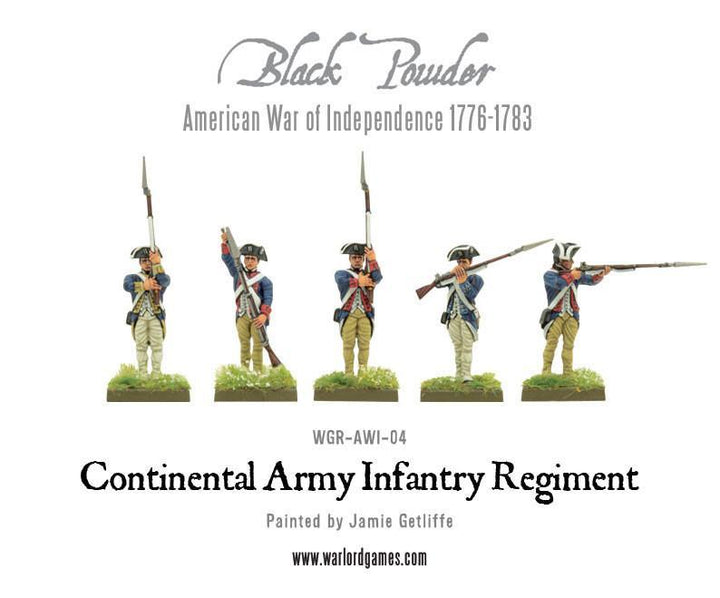 Black Powder: Continental Infantry Regiment (Plastic Box)