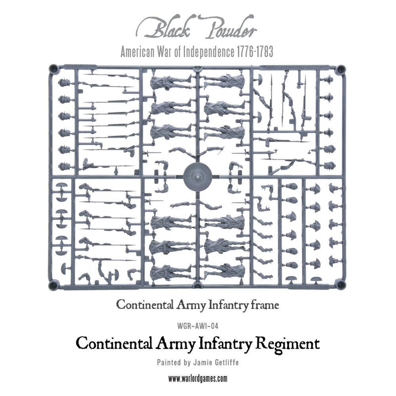 Black Powder: Continental Infantry Regiment (Plastic Box)