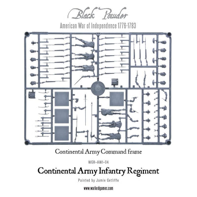 Black Powder: Continental Infantry Regiment (Plastic Box)
