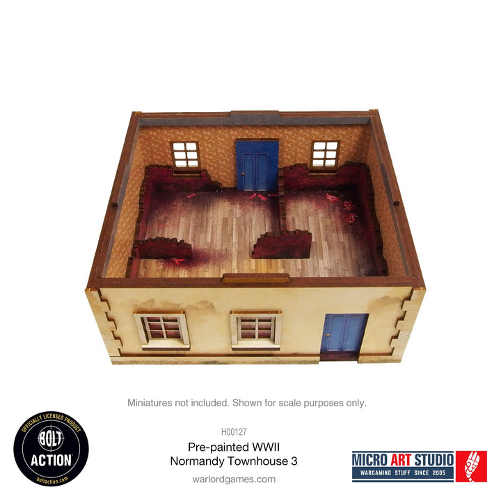 WW2 Normandy Townhouse 3 [28mm/1:56] (Micro Art Studio)