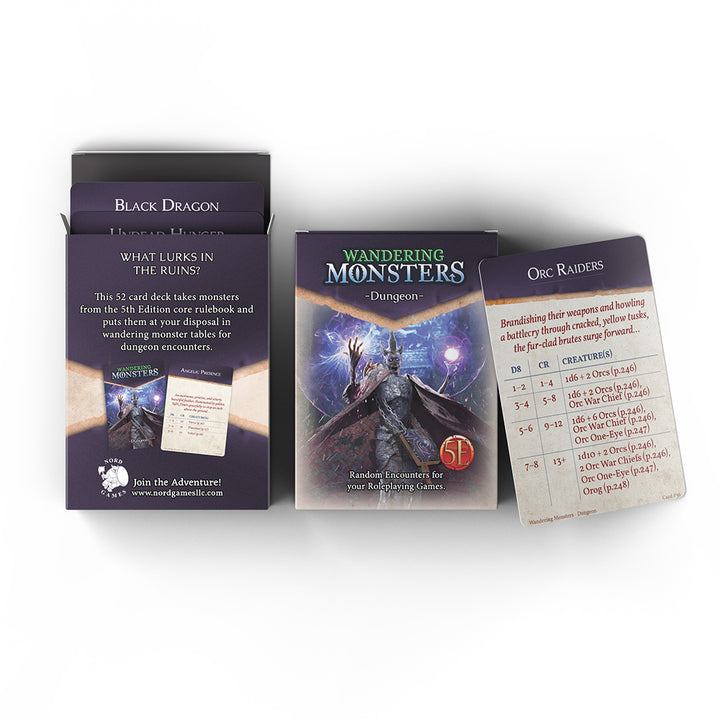 Wandering Monsters Deck: Dungeon (5E)