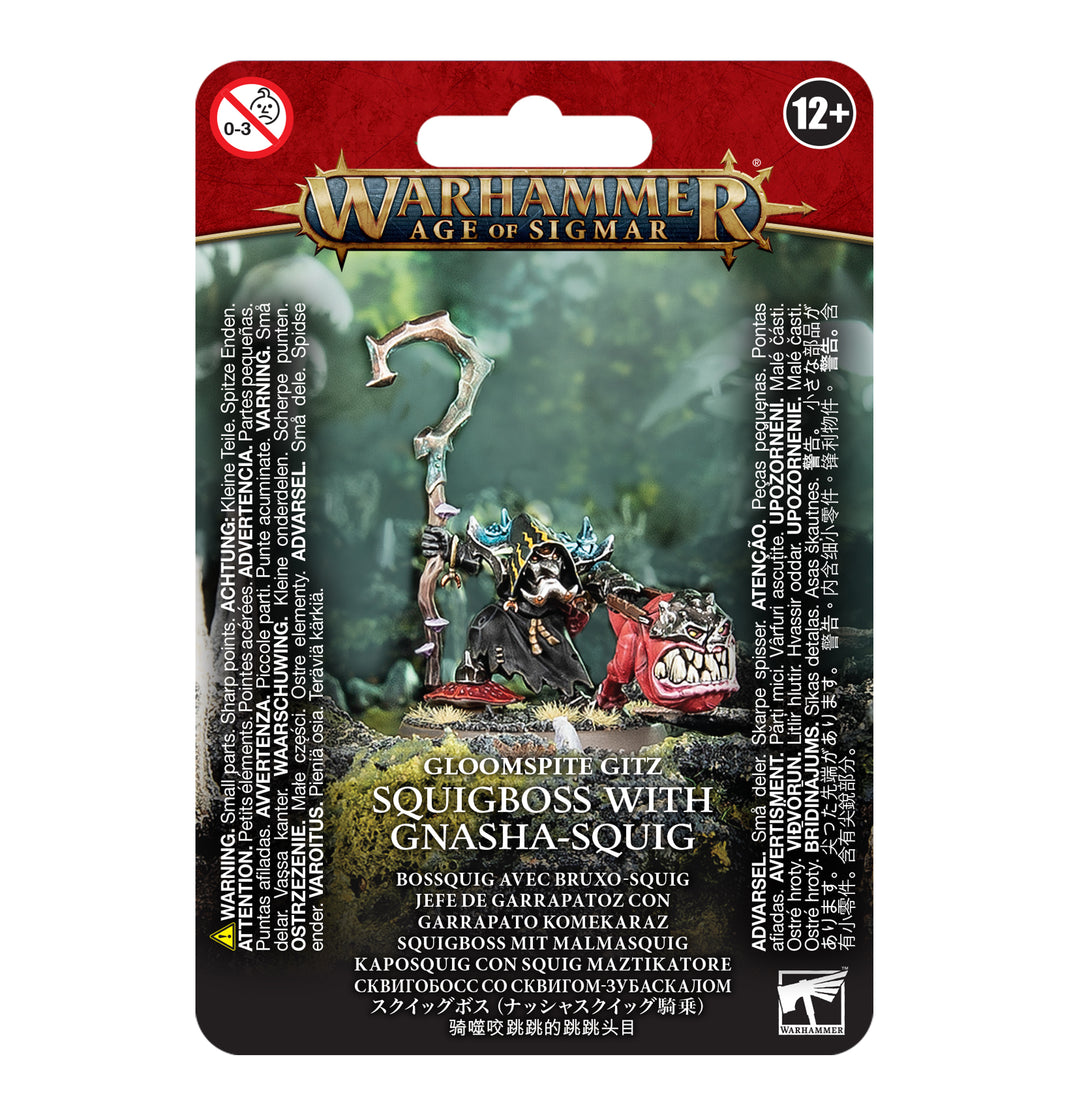 Warhammer Age of Sigmar: Gloomspite Gitz - Squigboss with Gnasha-Squig