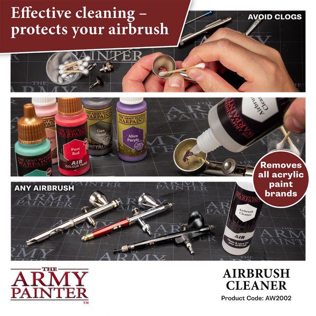 Warpaints Air Accessories: Airbrush Cleaner, 100 ml (The Army Painter) (AW2002)