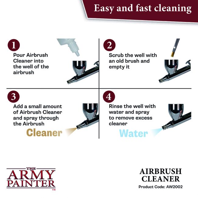 Warpaints Air Accessories: Airbrush Cleaner, 100 ml (The Army Painter) (AW2002)