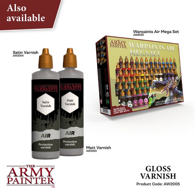 Warpaints Air Accessories: Gloss Varnish, 100 ml (The Army Painter) (AW2005)