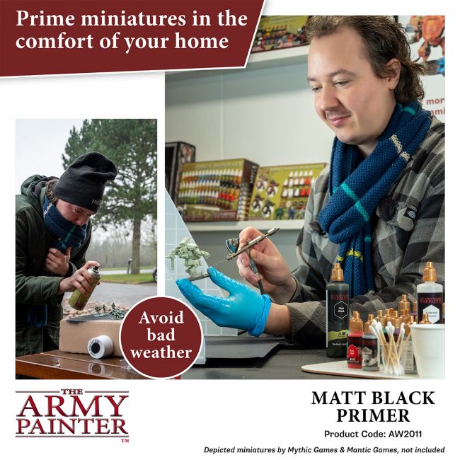 Warpaints Air Accessories: Primer Black, 100 ml (The Army Painter) (AW2011)