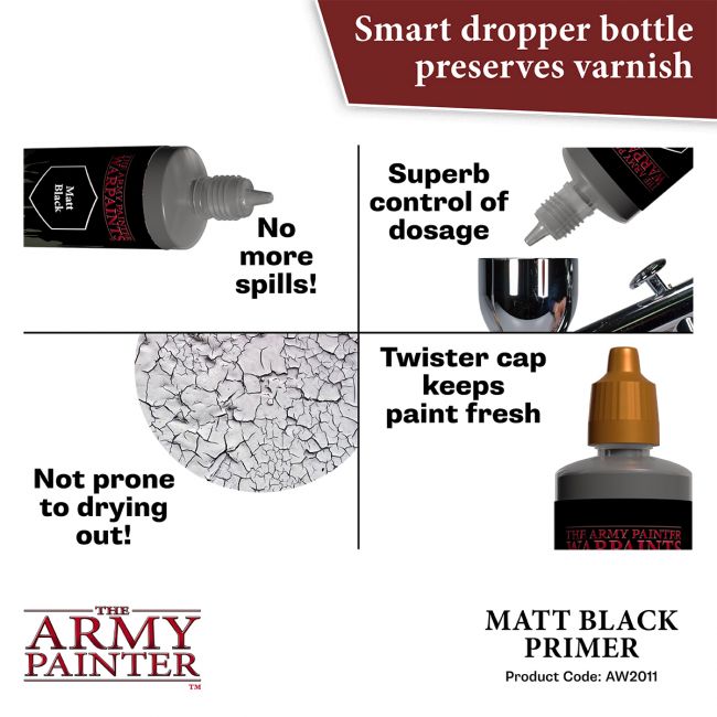Warpaints Air Accessories: Primer Black, 100 ml (The Army Painter) (AW2011)
