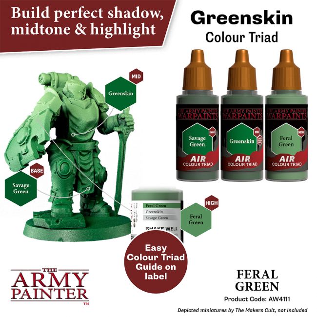 Warpaints Air: Feral Green (The Army Painter) (AW4111) (42)