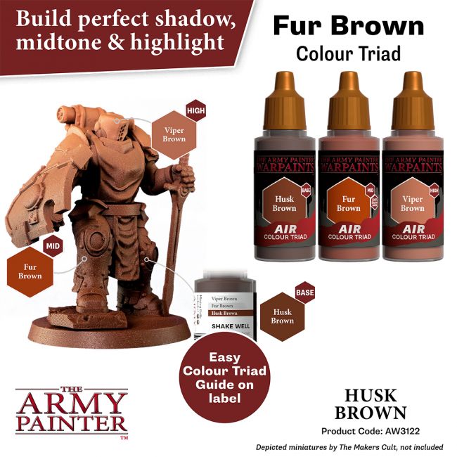 Warpaints Air: Husk Brown (The Army Painter) (AW3122) (88)