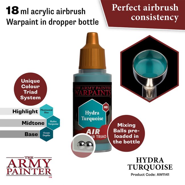 Warpaints Air: Hydra Turquoise (The Army Painter) (AW1141) (32)