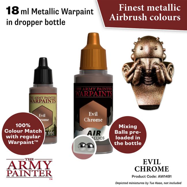 Warpaints Air Metallics: Evil Chrome (The Army Painter) (AW1491) (117)