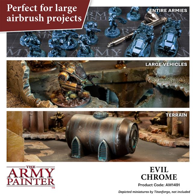 Warpaints Air Metallics: Evil Chrome (The Army Painter) (AW1491) (117)