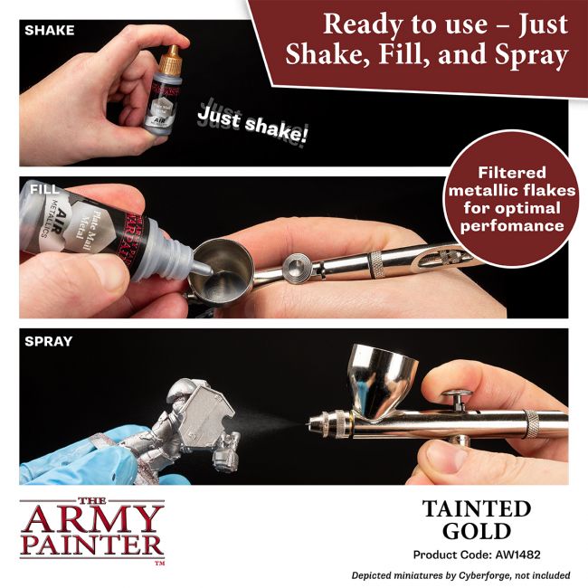 Warpaints Air Metallics: Tainted Gold (The Army Painter) (AW1482) (120)