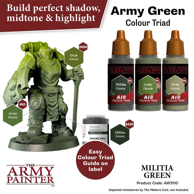Warpaints Air: Militia Green (The Army Painter) (AW3110) (37)