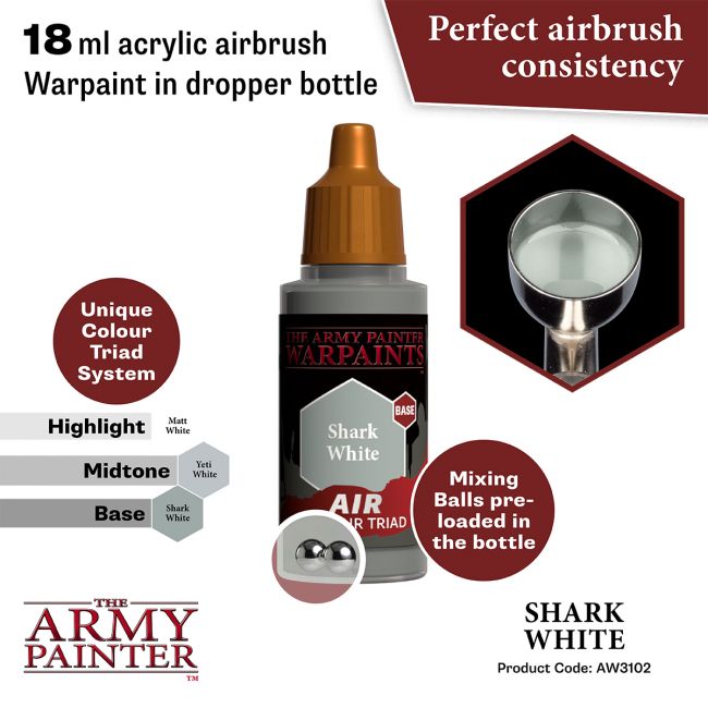 Warpaints Air: Shark White (The Army Painter) (AW3102) (7)