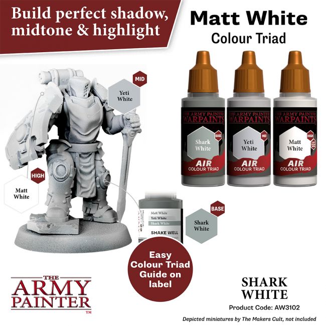 Warpaints Air: Shark White (The Army Painter) (AW3102) (7)