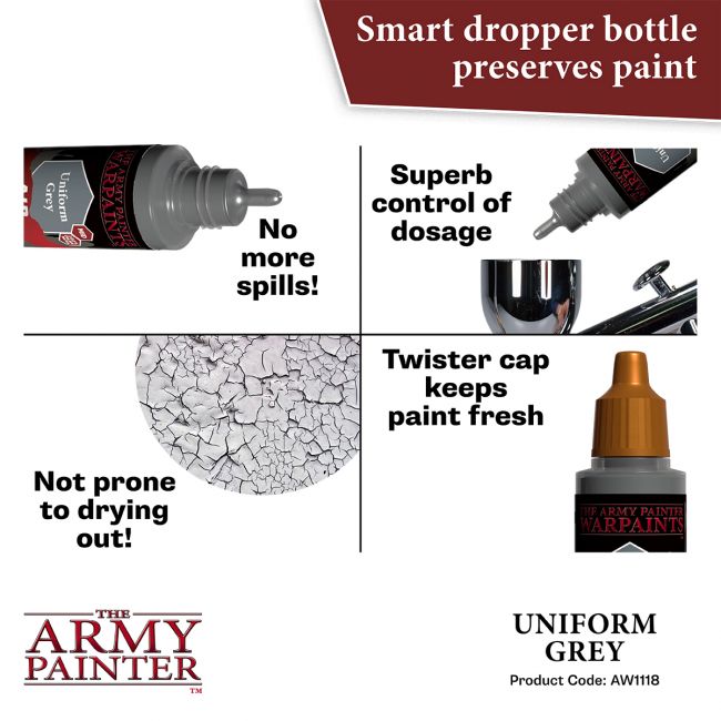 Warpaints Air: Uniform Grey (The Army Painter) (AW1118) (5)
