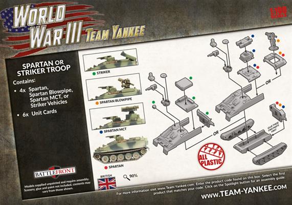World War III: Team Yankee - Spartan or Striker Troop (Plastic) (TBBX04)