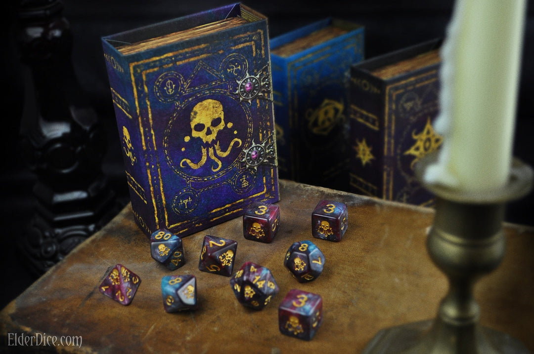 Elder Dice: Seal of Yog-Sothoth Dice - Nebula Polyhedral Set