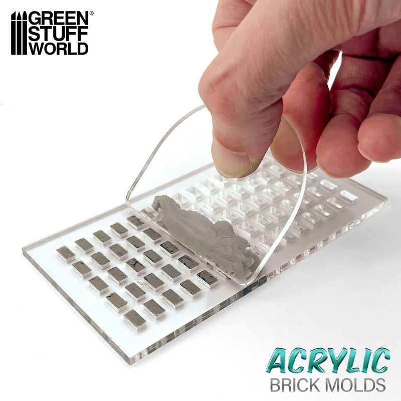 Acrylic molds - Octagon Paving Brick (Green Stuff World)