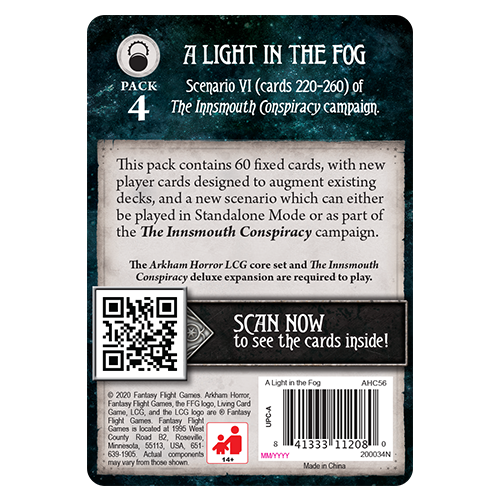 Arkham Horror: The Card Game - A Light in the Fog: Mythos Pack