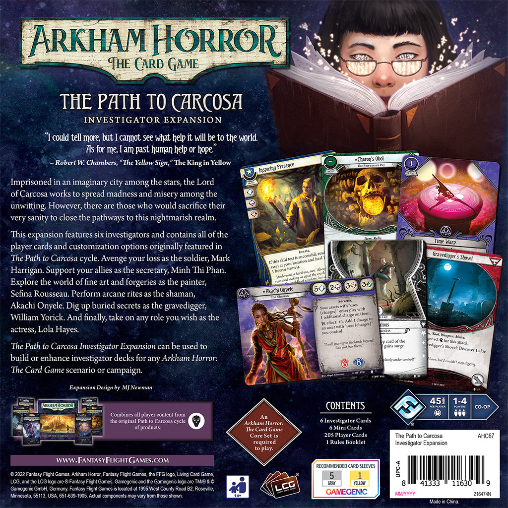 Arkham Horror: The Card Game - The Path to Carcosa Investigator Expansion