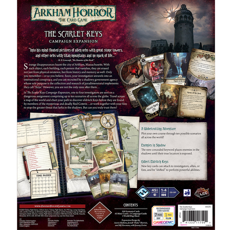 Arkham Horror LCG: The Scarlet Keys Campaign Expansion